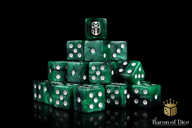 Baron of Dice: Imperial Helm, Green - D6 (25)