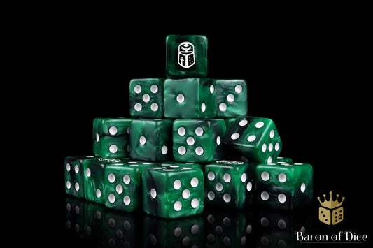 Baron of Dice: Imperial Helm, Green - D6 (25)