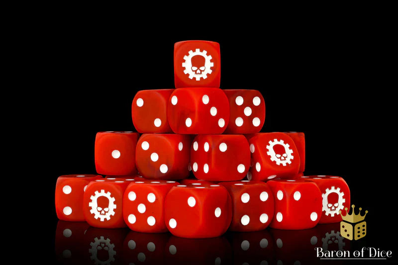 Baron of Dice: Martian Red - D6 (25)