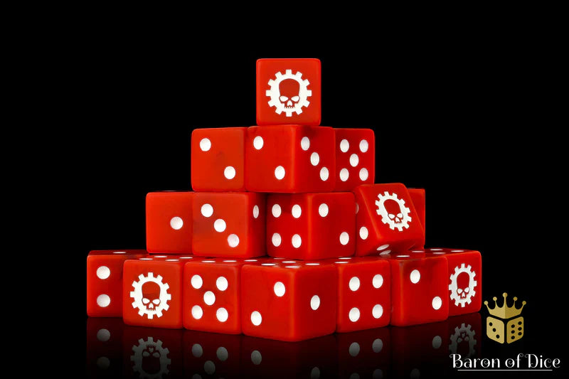 Baron of Dice: Martian Red - D6 (25)