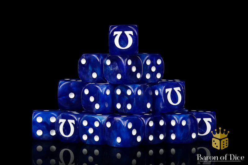 Baron of Dice: Omega, White - D6 (25)