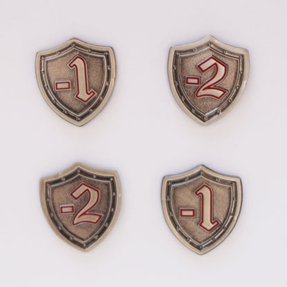 Defense Tokens/Shield Tokens, Equipment Set: 4 x Tokens