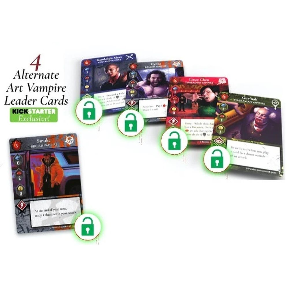 Vampire The Masquerade Rivals - Promo Pack KS Alt. Art Leaders