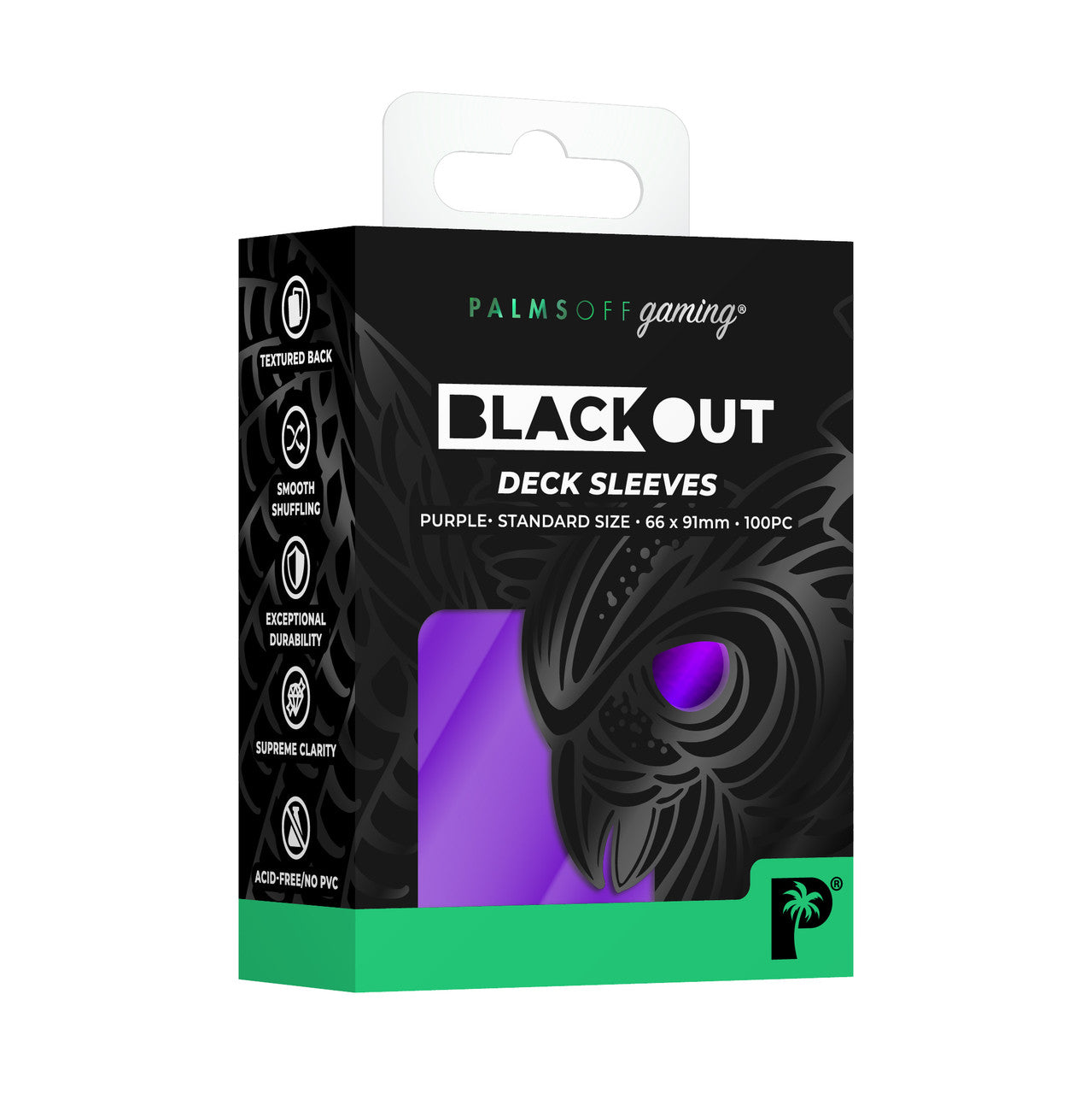 Palms Off Blackout Deck Sleeves (100)