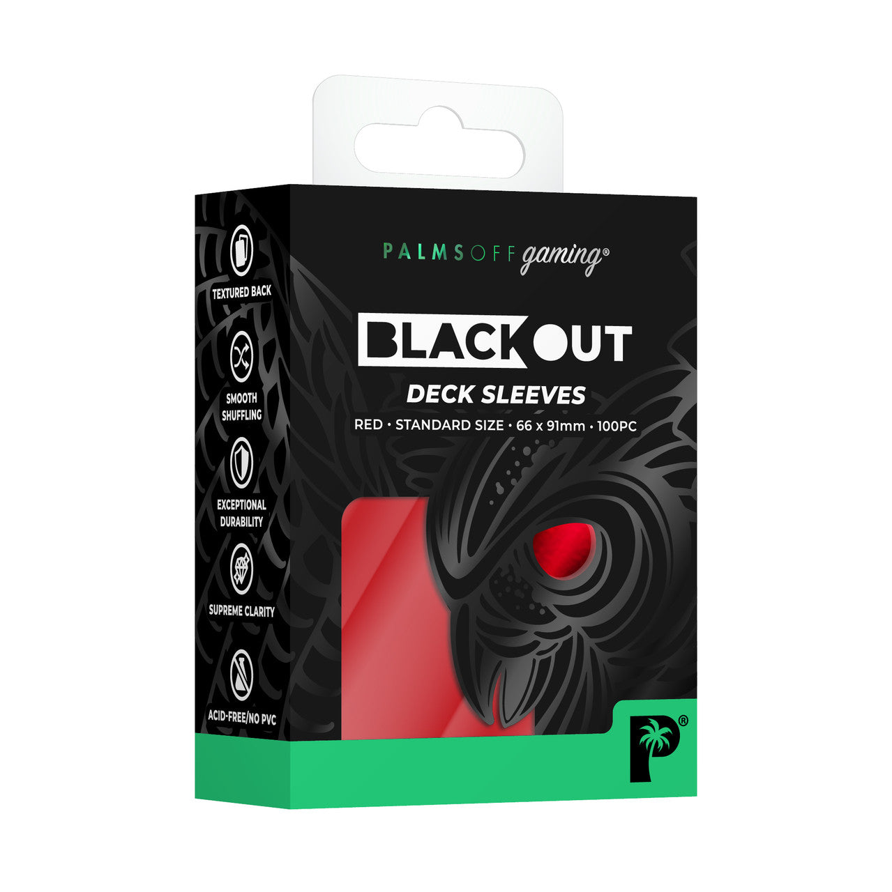 Palms Off Blackout Deck Sleeves (100)
