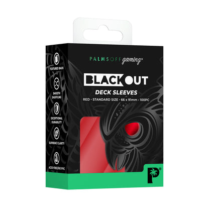 Palms Off Blackout Deck Sleeves (100)