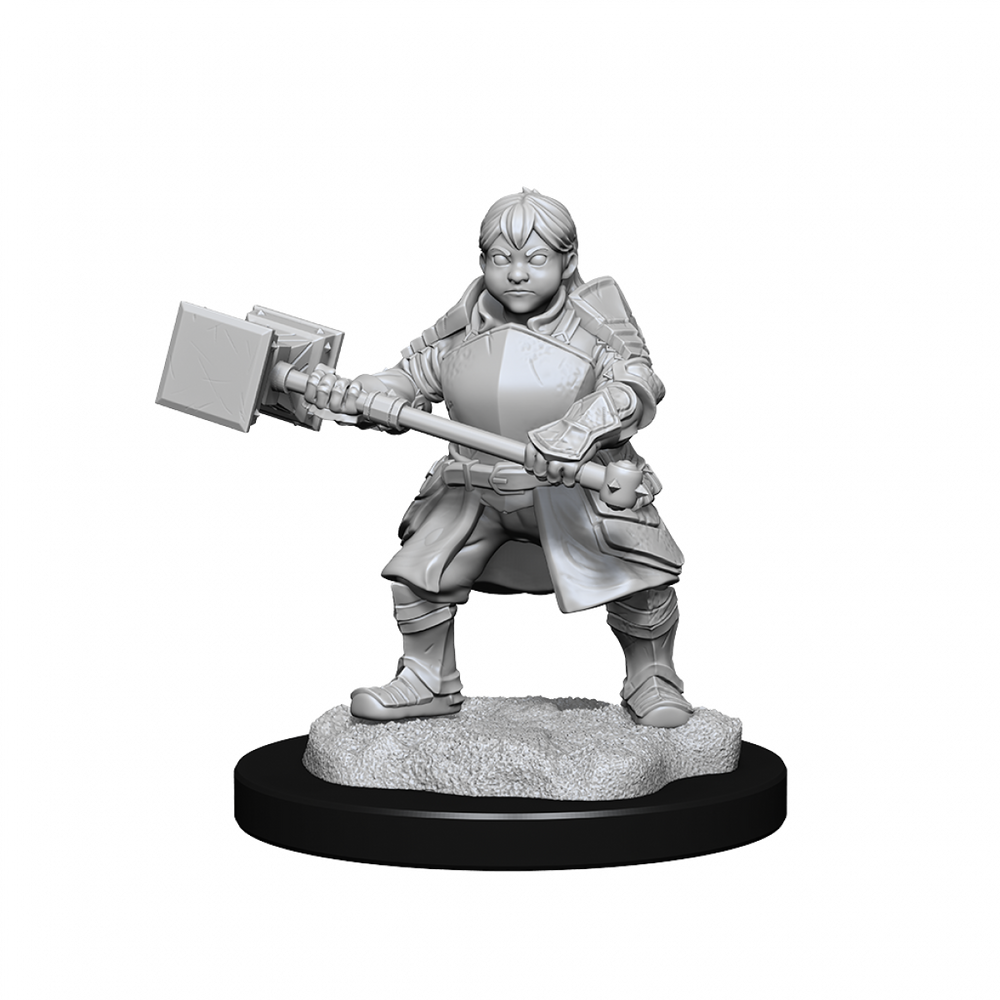 Critical Role Unpainted Miniatures Dwarf Dwendalian Empire Fighter Female