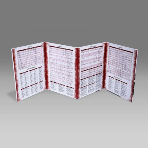 Sins RPG - GM Screen