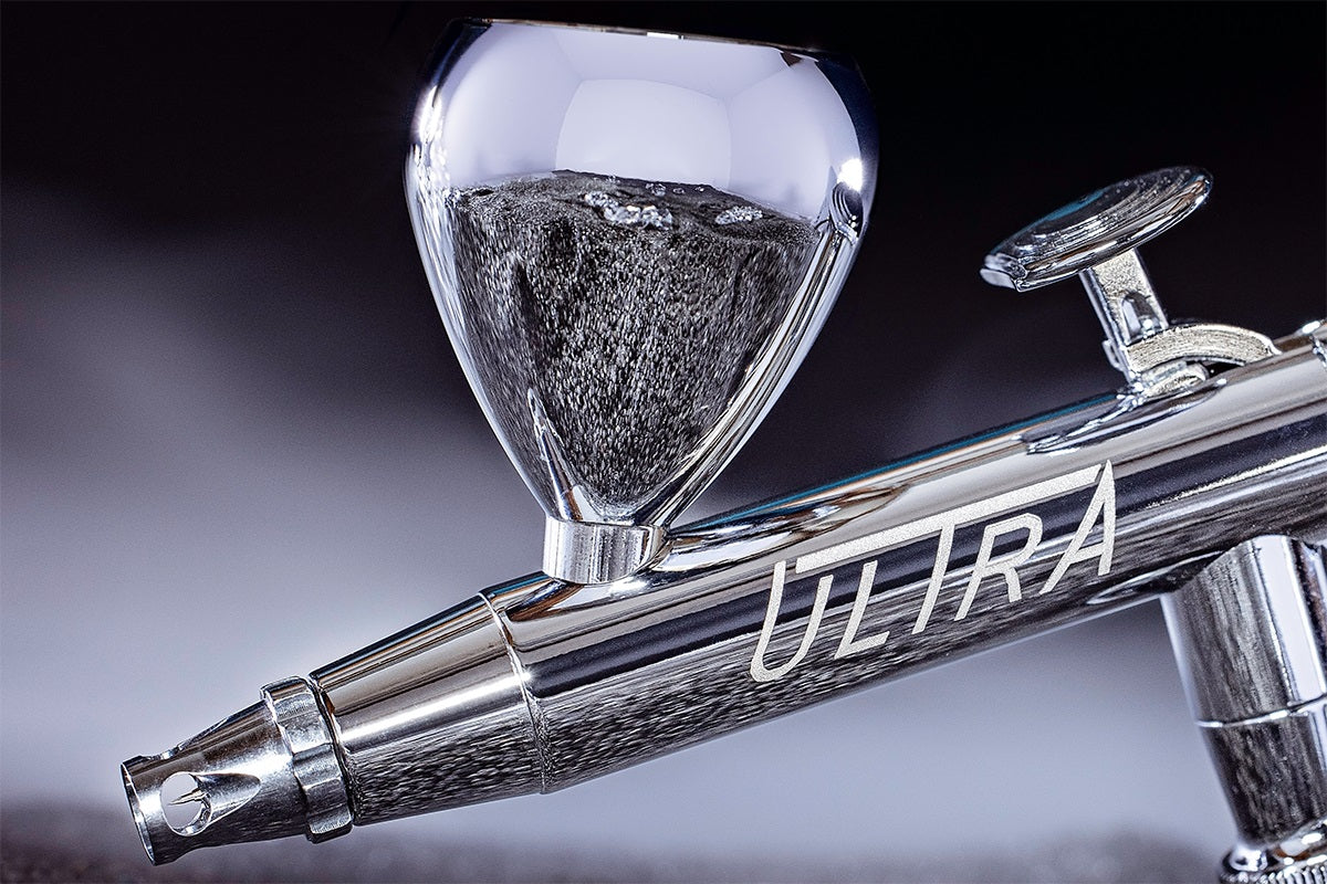 H&S Airbrushes - ULTRA 2024 Airbrush - 0.45mm Needle 5ml Cup