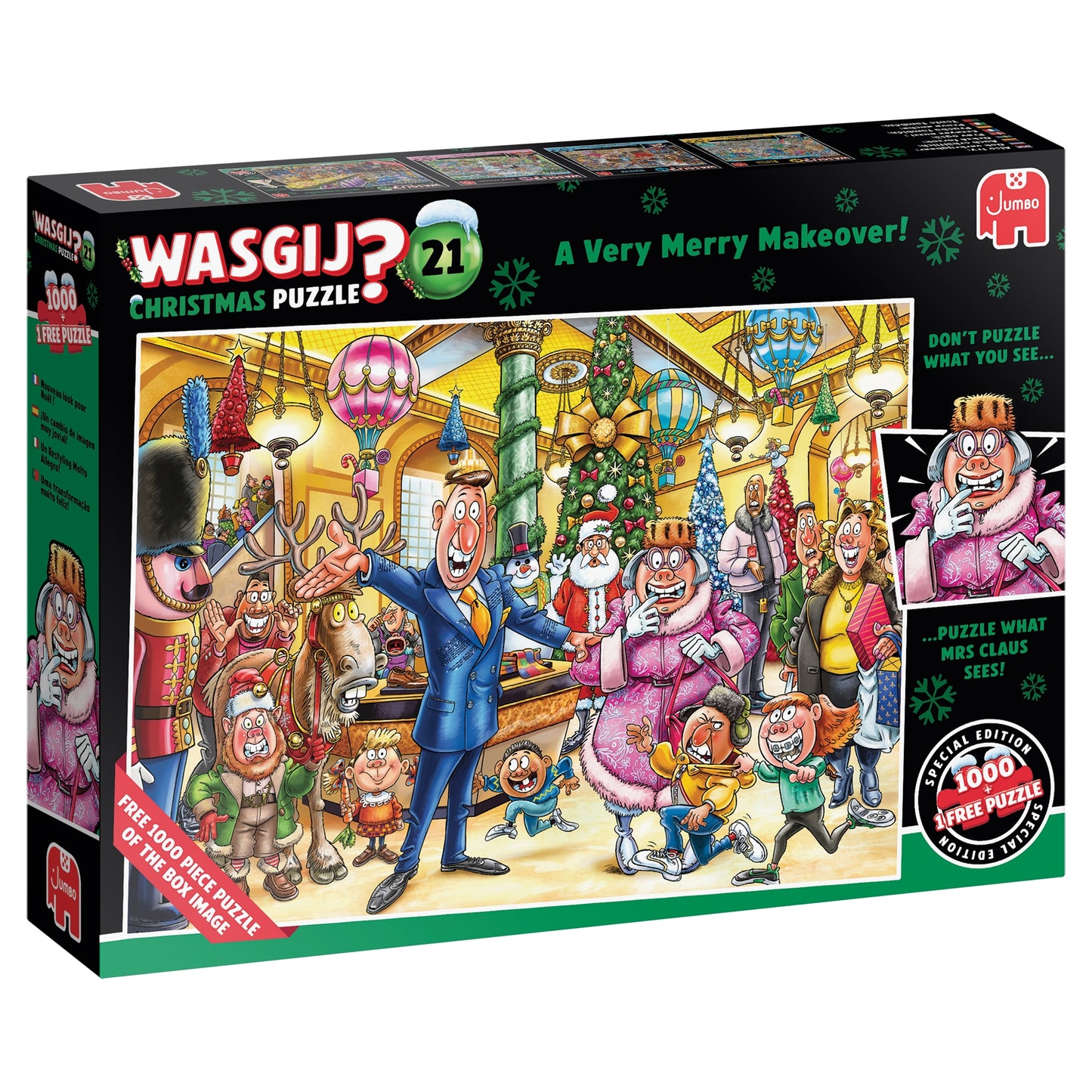 Puzzle - Jumbo - Wasgij Christmas # 21, 2 x 1000pc Puzzles