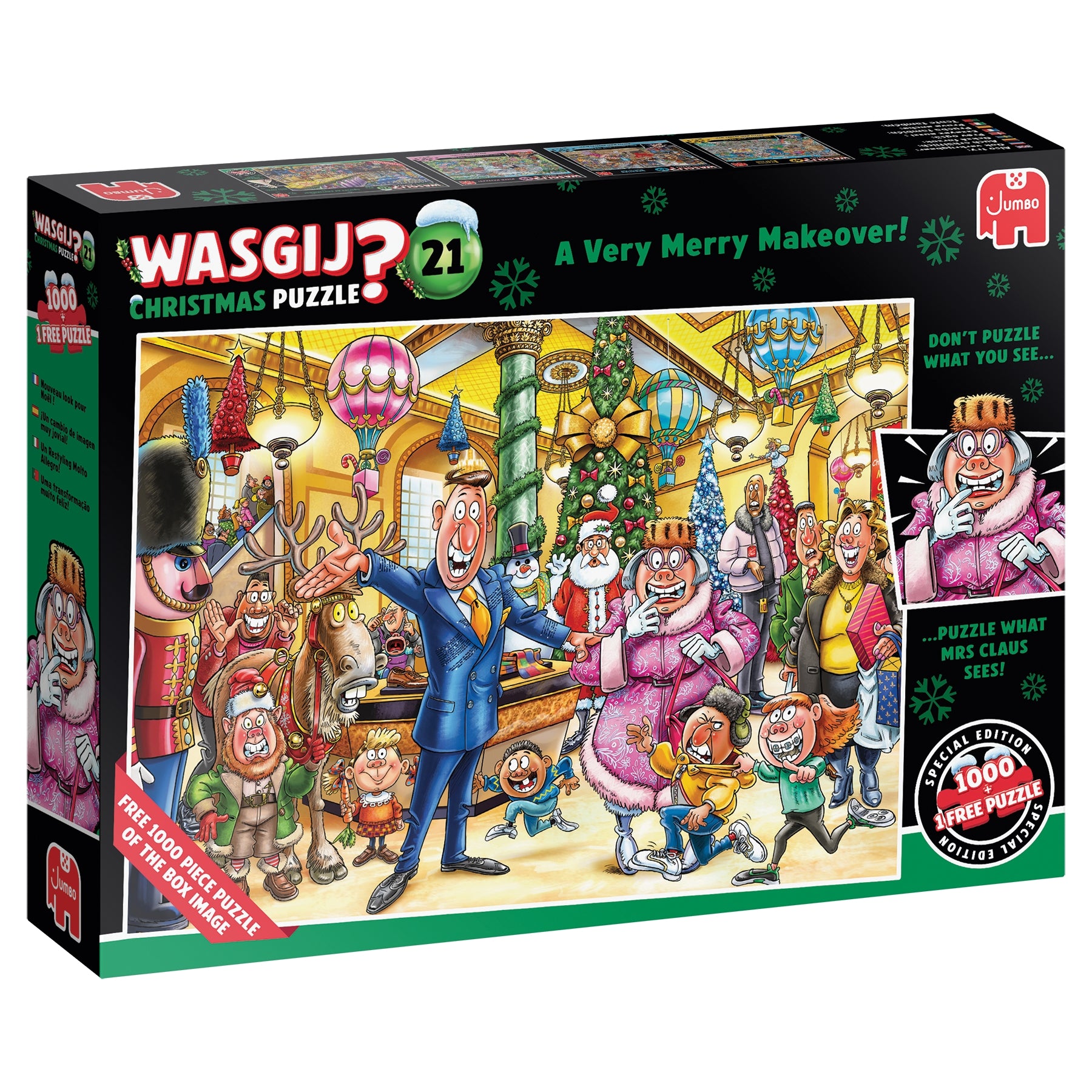 Puzzle - Jumbo - Wasgij Christmas # 21, 2 x 1000pc Puzzles
