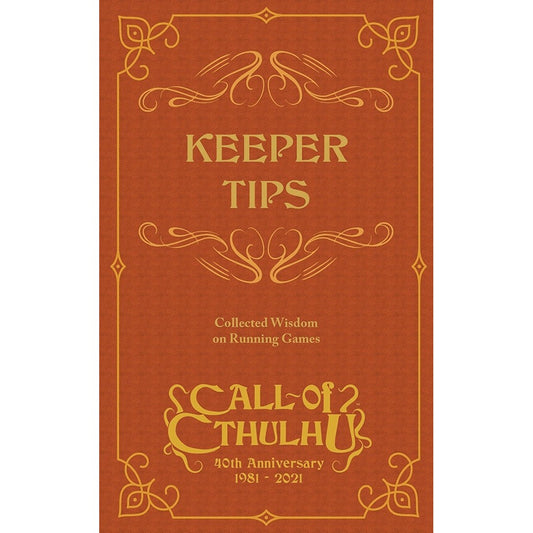 Call of Cthulhu RPG - Keeper Tips Book