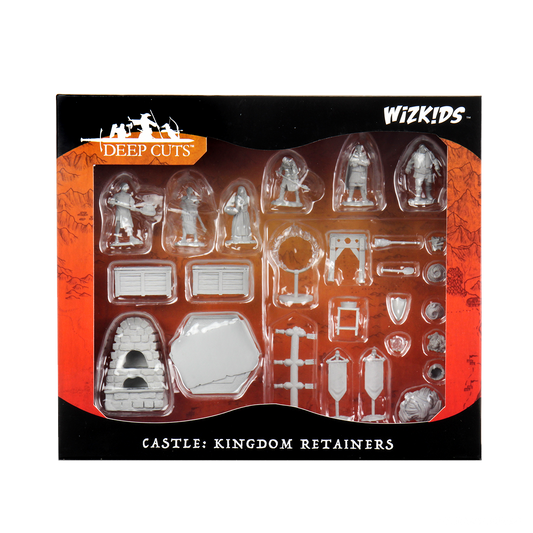 WizKids Deep Cuts Unpainted Miniatures Castle Kingdom Retainers