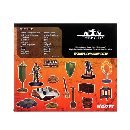 WizKids Deep Cuts Unpainted Miniatures Castle Kingdom Retainers