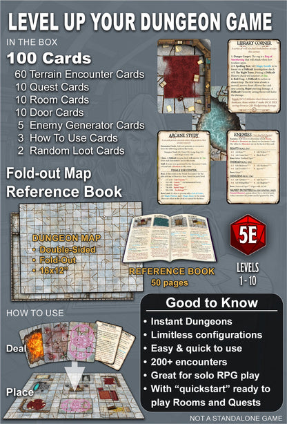 Dungeon Designers Deck Deal Your Own Dungeon