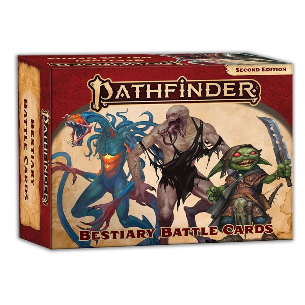 Pathfinder 2nd Edition Accessories: Pathfinder Bestiary Battle Cards