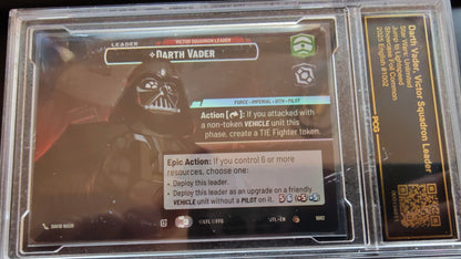 Darth Vader - Victor Squadron Leader (Showcase) (1002) - Jump to Lightspeed Foil (PCG 9.5)