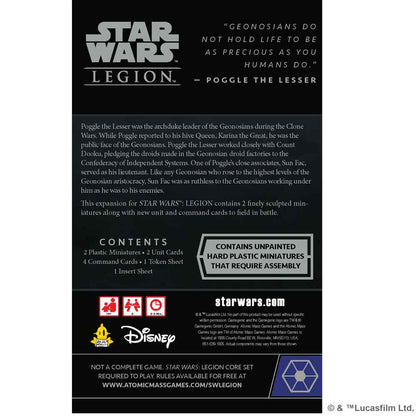 Star Wars: Legion – Sun Fac & Poogle the Lesser Commander Expansion