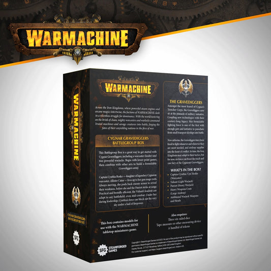 Warmachine: Cygnar Gravediggers Battlegroup Box