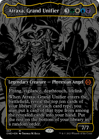 Atraxa, Grand Unifier (Oil Slick Raised Foil) [Phyrexia: All Will Be One]