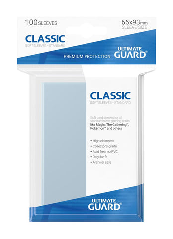 Ultimate Guard Soft Sleeves Standard Size 100ct