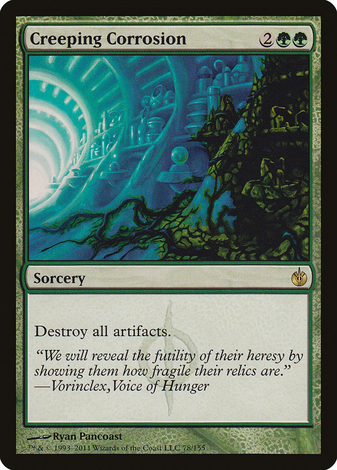 Creeping Corrosion [Mirrodin Besieged] (Misprint)