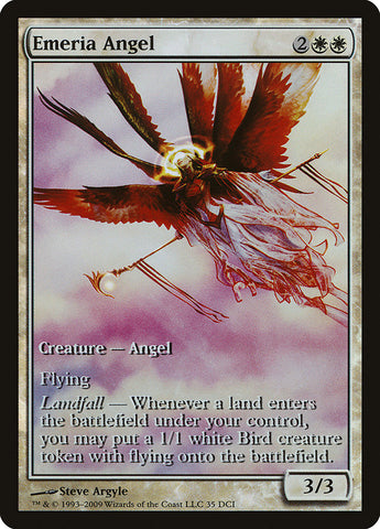 Emeria Angel (Game Day) (Extended Art) [Zendikar Promos]